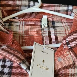 Women's burnt orange shacket large or xlarge